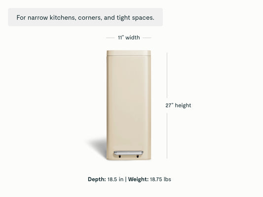 45L Slim Step Trash Can