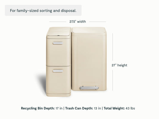 Trash & Recycling Duo (Rectangular)